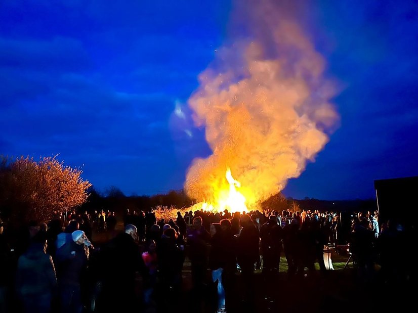Osterfeuer Hesserode (Foto: Michael Kramer)