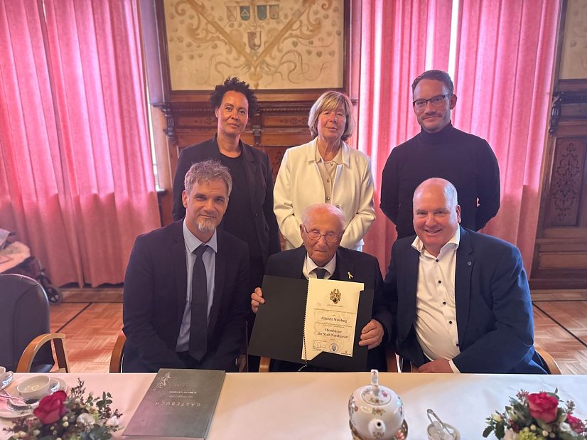 Verleihung der Ehrenbürgerwürde an Albrecht Weinberg (Foto: Stadtverwaltung Nordhausen)