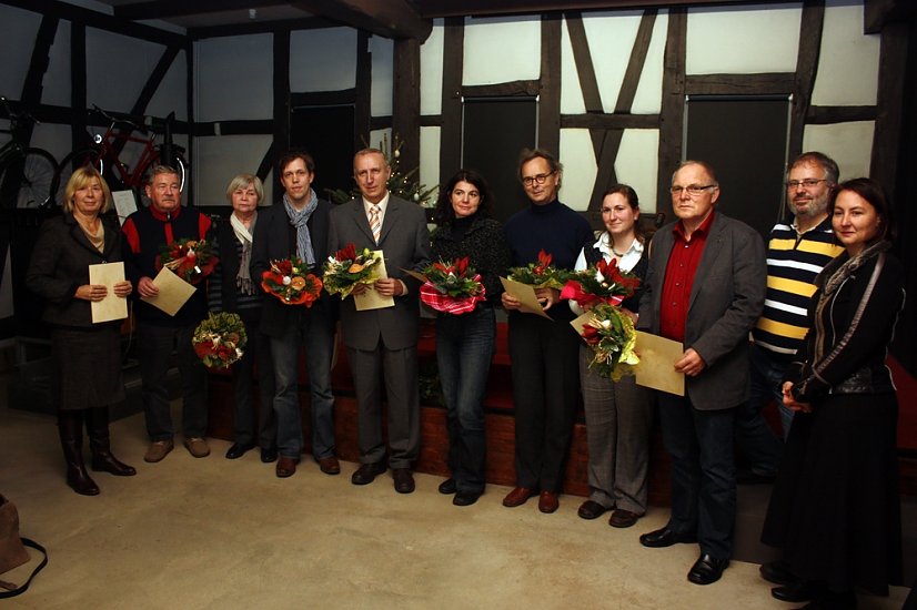 Die Mitglieder des Denkmalbeirats (Foto: Patrick Grabe, Pressestelle Stadt Nordhausen)