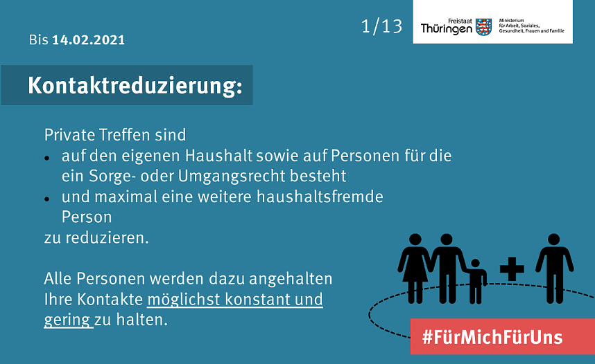 Corona-Sonderverordnung bis 14.02.